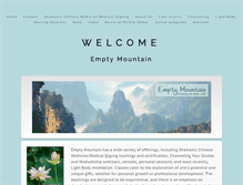 Tablet Screenshot of emptymountain.com